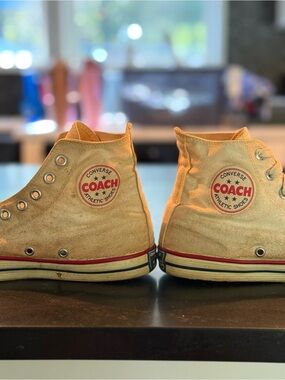 Vintage Converse Coach High Top Sneakers USA Made Men’s 7.5 1960s 70s RARE
